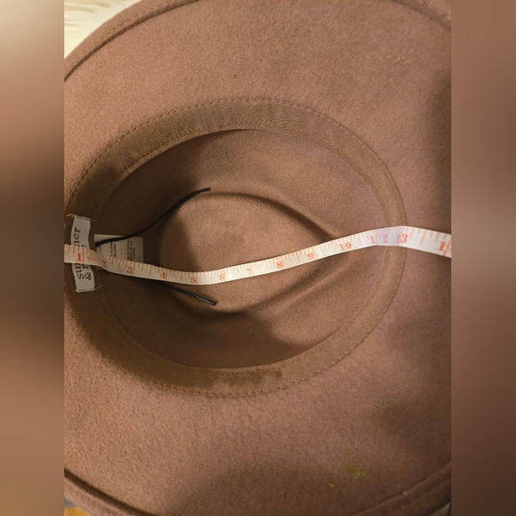 Women's Summer & Rose Wool Fedora Hat with Beige With black Trimming - Picture 16 of 16